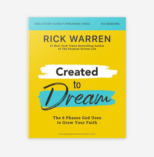 Created to Dream Study Guide plus Streaming Video Lessons